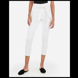 NWT - Express - Denim Perfect - Paperbag Crop Pant